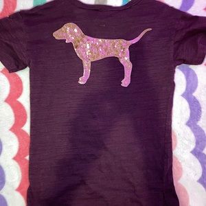 Victoria secret pink short sleeve shirt size small